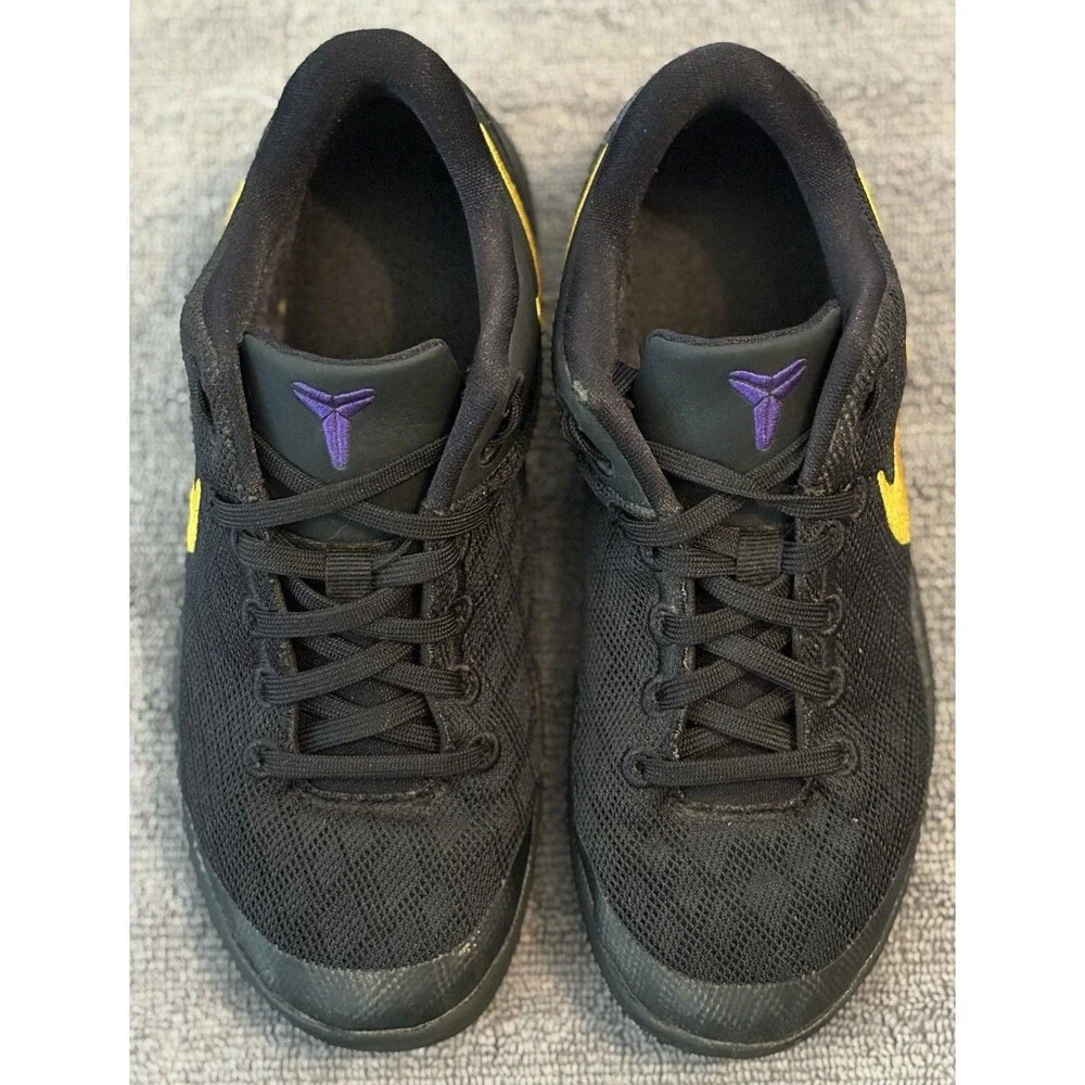 Nike Kobe 8 Protro PS Lakers Away Black Gold Kids Size 2.5Y FN0267-002